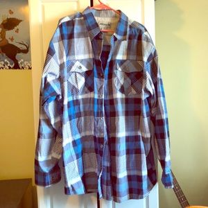 Blue flannel Button-up Shirt